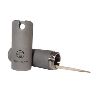 Valtcan Titanium EDC Capsule Toothpick Holder · Pill Case · Waterproof · 26g