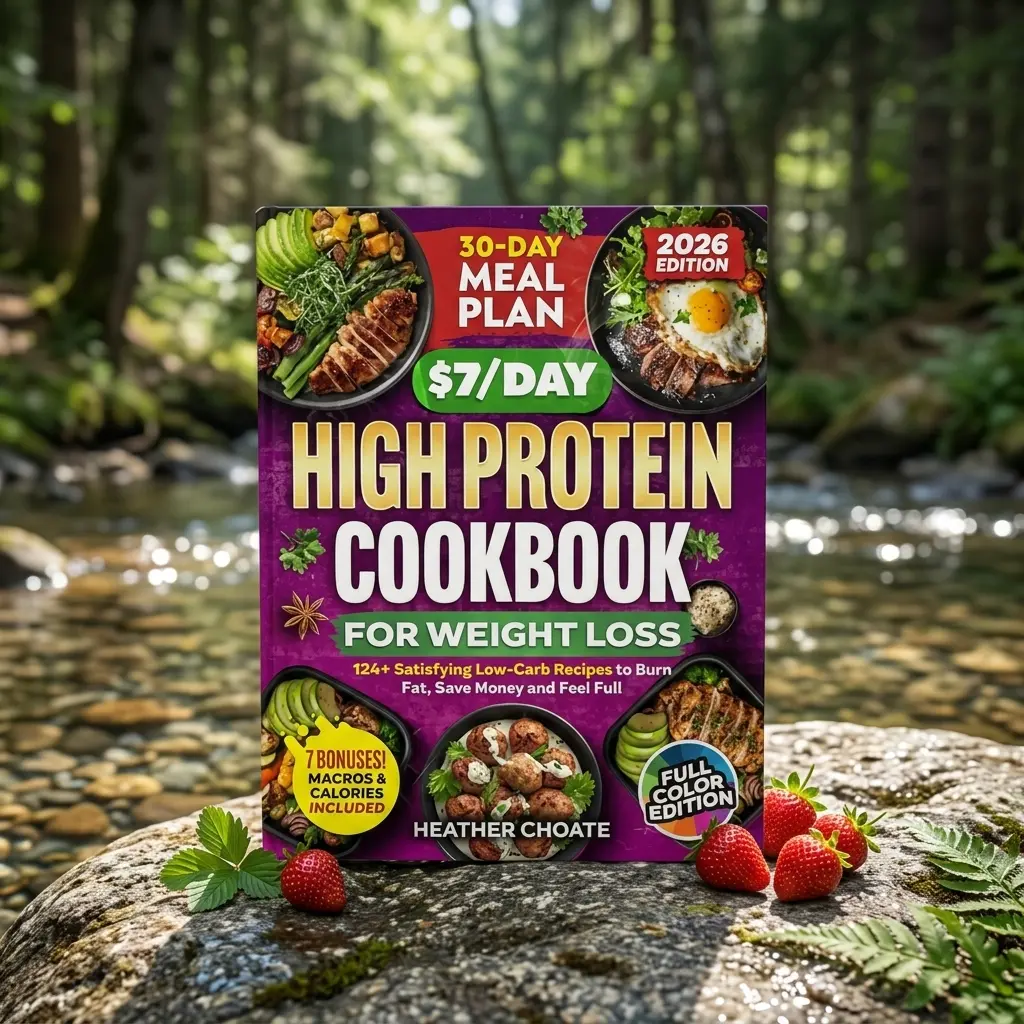 The $7 Day High Protein Cookbook, 124 Easy Low Carb Recipes and 30 Day Meal Plan, Budget Friendly High Protein Meal Prep Guide, Family Friendly Everyday Recipes for Busy Lifestyles, Simple Healthy Cooking and Home Kitchen Recipe Collection