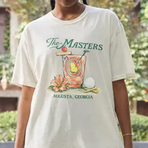 Augusta Masters Golf Azalea Floral Graphic Youth Tee, Augusta Masters Golf Azalea Floral T-Shirt for Men, Women and Kids