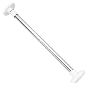 Retractable Rack No Drill Extendable Pole Stainless Steel Telescopic Rod for Clothes Hanging Shower Bathroom Balcony