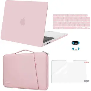 MOSISO Compatible with MacBook Air 13 inch Case 2026 2025 2024 2023 2022 M4 A3240 M3 A3113 M2 A2681, Plastic Hard Shell&360 Protective Bevel Bag&Keyboard Cover&Webcam Cover&Screen Film