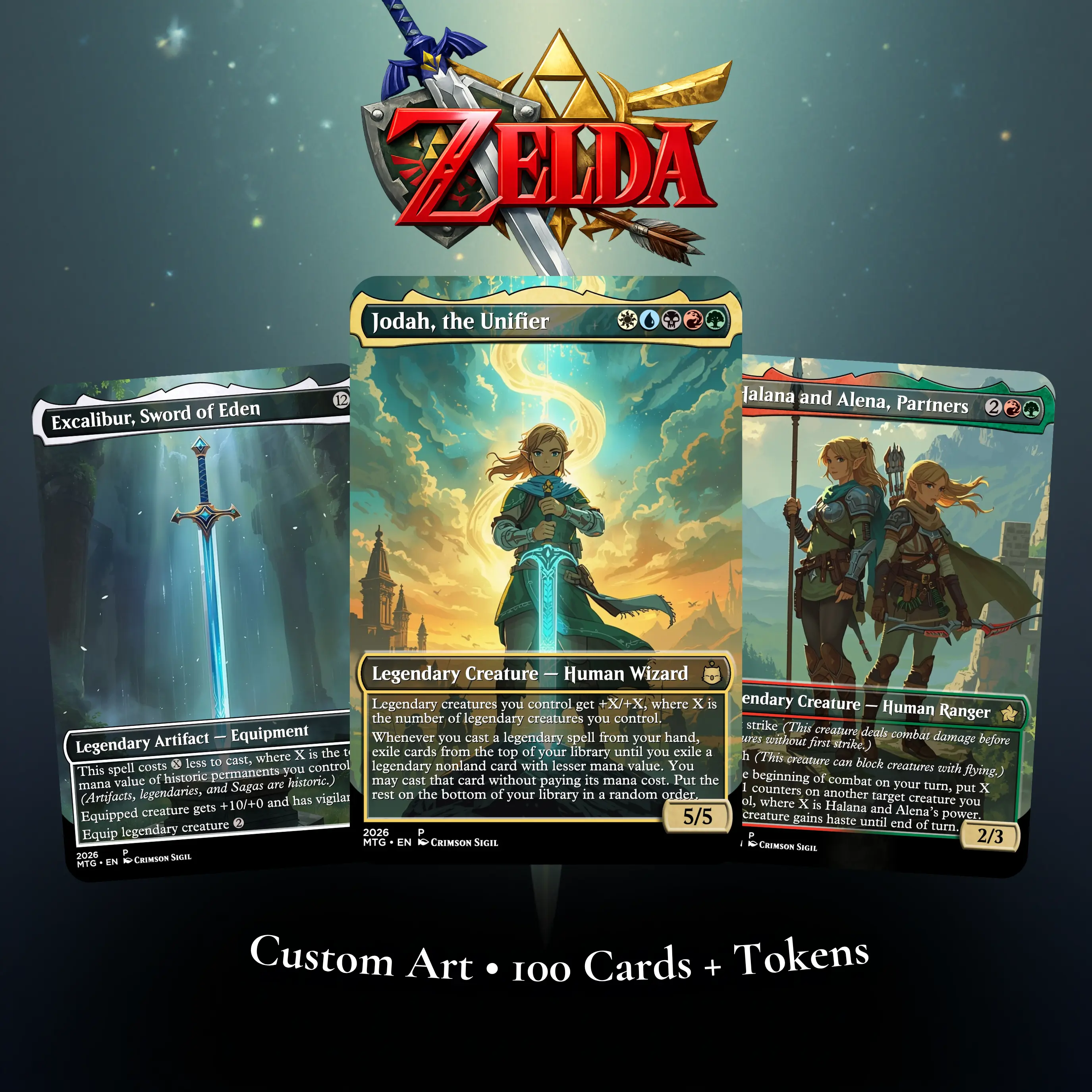 Hyrule Legends Commander 100 Card Deck + Tokens | EDH Proxy