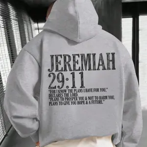 Jeremiah 29:11 Bible Verse Hoodie, Christian Faith Hoodie For Men Women, Inspirational Scripture Apparel, Religious Quote Hoodie, Hope Future Christian Gift For Believers
