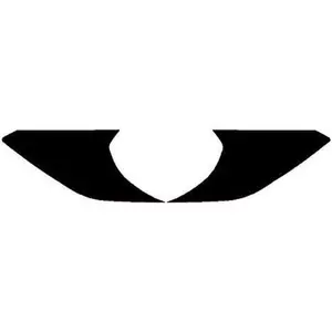 Precut Vinyl Tint Overlay Cover for 2015-2017 Ford Mustang Headlight Turn Signal Light (Gloss Black)