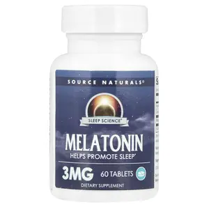 Source Naturals Melatonin, 60 Tablets