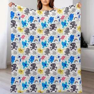 BFDI Brand Pattern Throw Blanket. Smooth and Light available for Four Seasons and Four Size.
