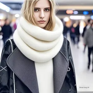 Fashion Plush Shawl for Women, Furry Scarf, Warm Scarf, Versatile Shawl, Direct from Manufacturer
