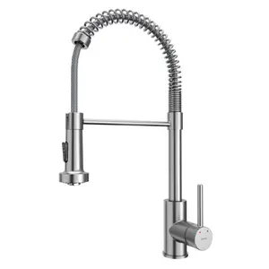 Loxton Touchless Kitchen Faucet – Stainless Steel, Pull-Down Dual Spray, 360° Swivel High Arc Spout, Sensor Activated, 1.8 GPM Flow, Lead-Free Brass