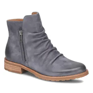 Sofft Ruched Leather Side Zip Bootie - Beckie II