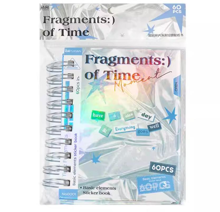 2500pcs Time Fragments PET Sticker Book, DIY Diary Decoration Scrapbooking Stickers