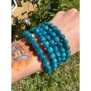 Blue Apatite Crystal Bracelets