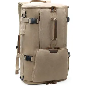 40L Travel Backpack,  Canvas Rucksack Convertible Duffel Bag Carry  Backpack Fit for 17.3 Inch Laptop Bag