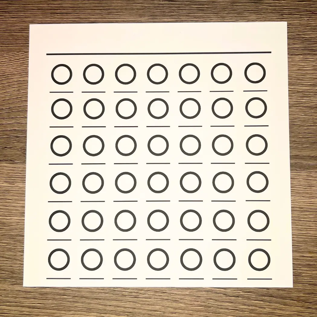 Color Keeper – Blank Swatch Expansion Sheet for Wook Books Ohuhu Swatch Kit