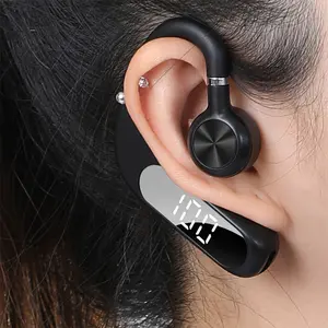 H.L.WALK-D Wireless Business Earbuds 5.3 Headphones 180 Degree Rotating Ear Hook Led Display In Ear High Fidelity Stereo Earphones - For IOS& Android Users - Perfect for Music Lovers & Commuters - Ideal Gift for Tech Enthusiasts