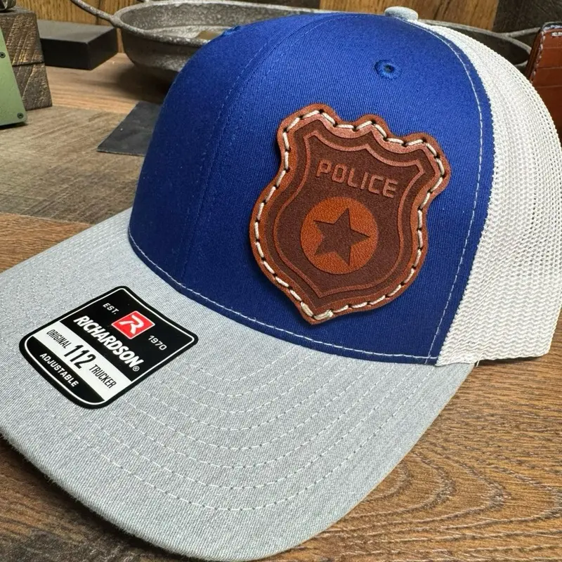 Police Hat, Police Badge Hat, First Responder, Police Officer, Badge Hat, K-9, Sheriff, Deputy, Five-O, Blue Code, Gift, His Her, Dad Hat, Husband, Blue Shield, Blue Badge