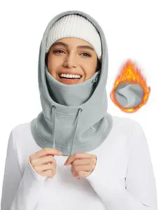 baleaf Fleece Balaclava Face Mask Thermal Ski Mask for Men and Women Winter Hats Face Cover Hood Cold Weather Gear. (2 Size)
