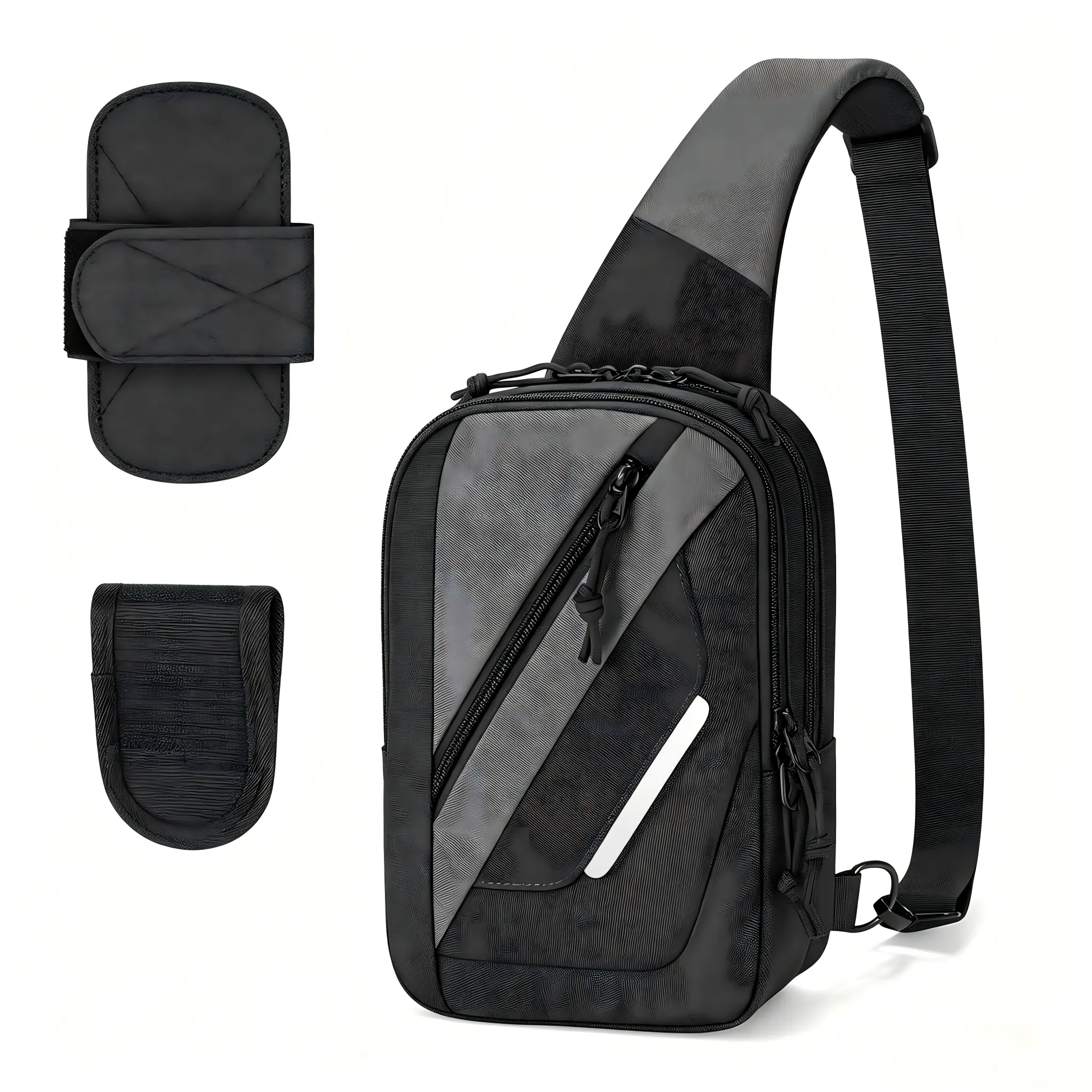 Lightweight EDC Tactical Shoulder Bag - Crossbody Sling Bag with Holster for Hiking, Commute, Tactical Shoulder Bags