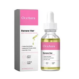 OceAura Renew Her Body Rejuvenating Oil - Natural Rejuvenating Oil for Dark Spots, Ingrown Hair, and Skin Brightening - Nourishing, Moisturizing Formula for All Skin Types