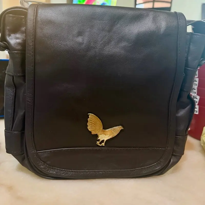 Crossbody For Men 12Collectibles Mariconera Para Hombre Gallos with Embroidered Rooster Design
