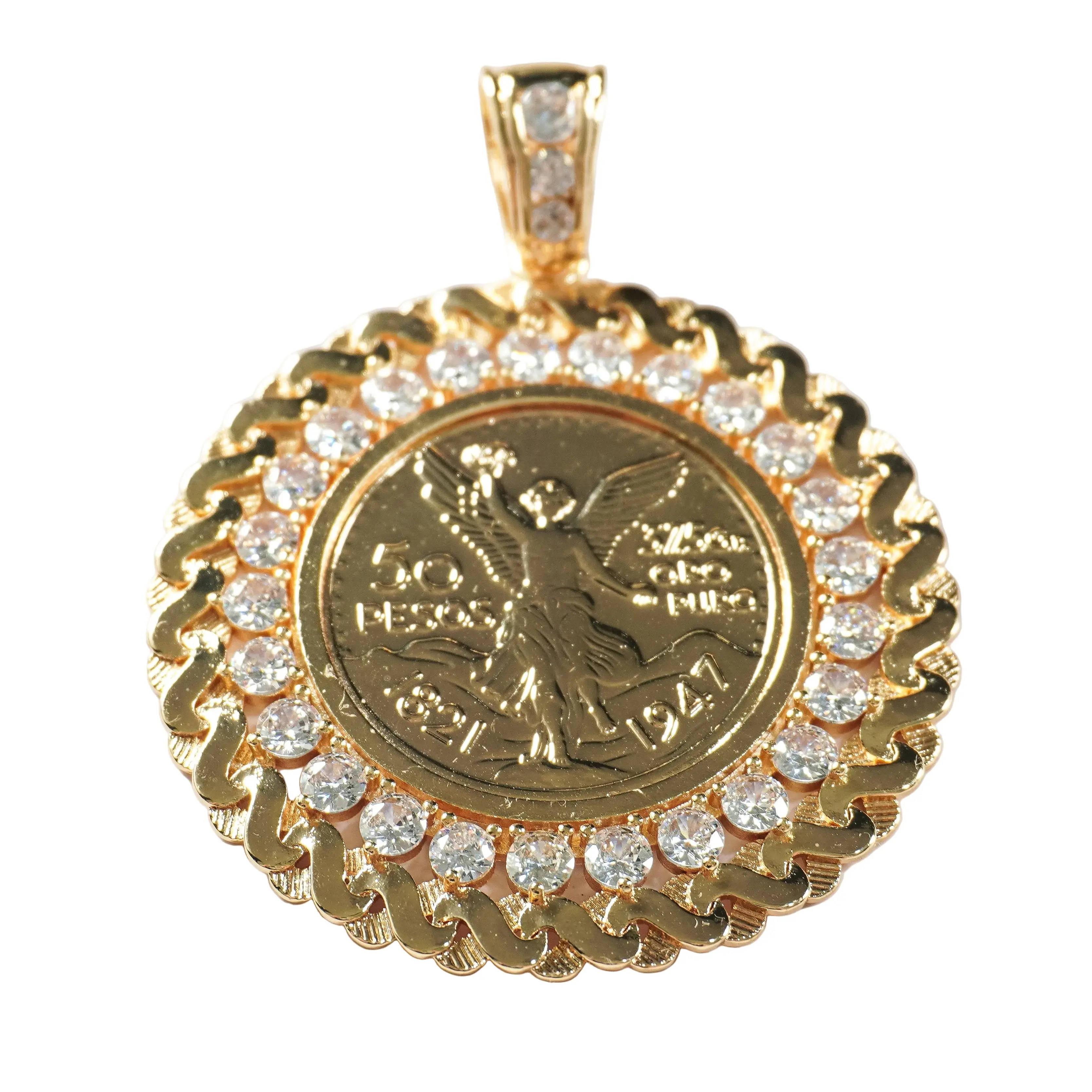 Centenario Halo Medallion Pendant