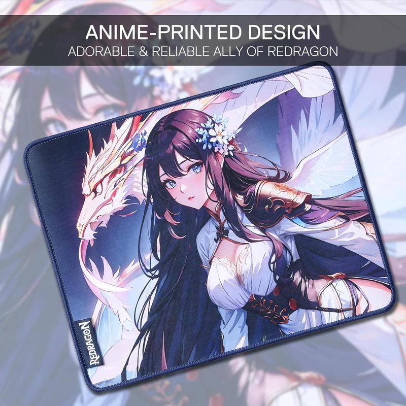 Redragon P046S Anime Gaming Mouse Pad - Smooth Lycra Surface, Anti-Slip Rubber Base, Spill-Resistant, Durable 5mm Thick Design, 13 x 10 inches, Gaming accessories, Dark Blue Redragon P046S Anime Gaming Mouse Pad - Smooth Lycra Surface, Anti-Slip Rubber Base, Spill-Resistant, Durable 5mm Thick Design, 13 x 10 inches, Gaming accessories, Dark Blue