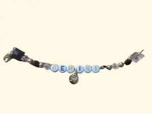 Gemini Horoscope Keychain Original Design with Astrological Insights for Gemini Zodiac Lovers