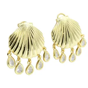 Elegant Dangling Shell Earrings for Women Nature Inspired Design
