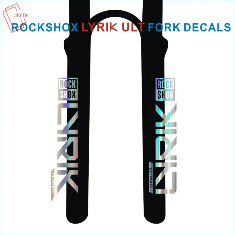 1SET ROCK SHOX Lyrik ULT Themed Car Decorative Sticker for Mountain Bike Suspension Fork, Motorcycle Decoration, Graphic Decal, Automotive Decals, Car Decals