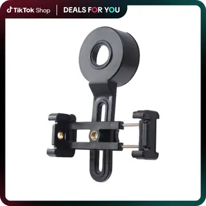 YOELEREY Universal Phone Adapter Mount for Binoculars Monoculars Scopes Telescopes Microscopes - Fits 35mm to 45mm Eyepieces - Compatible with iPhone & Samsung - Metal Housing ABS Clamp - Lightweight Portable