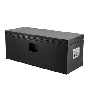 36 Inch Black Steel Truck Bed Tool Box, Trailer Tongue Box, Truck Storage Organizer Tool Chest For Truck Bed, RV, Trailer