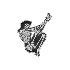 Skelli Girls Legs Up Iron-On Patch