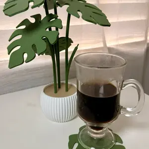 Monstera Desk Decor Cup Holder