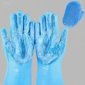 Pet Bathing Gloves & Brush Set, 2-in-1 Grooming Mitts for Dogs & Cats, Reusable Massage Gloves for Shedding, Soft Bristle Brush for Bath Time, Gentle Cleaning & Deshedding Tool for Pets dog  nail  file  drill