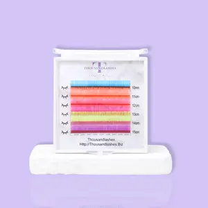 0.07 UV NEON COLOR LASHES MIXED LENGTH 10-15MM