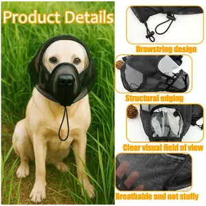 Pet Supplies Dog Walking Head Cover, Prevents Chewing and Mosquito Bites, Protective Face Mask for Dogs, Outdoor Pet Gear