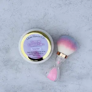 Glow Haven Co. Lemon Pound Cake Dusting Powder | Silky Dessert-Scented Body Powder for Soft Skin Lightweight Fragrance