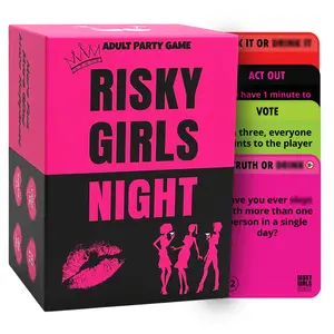Risky Game Studios Risky Girls Night Game | Party Card Game for Ladies | Group Entertainment & Icebreaker Game | 150 Questions and Hilarious Dares