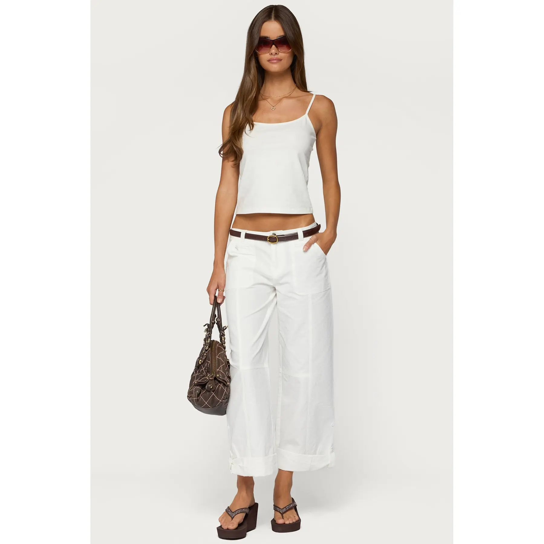 Odettia Sheer Cotton Pants