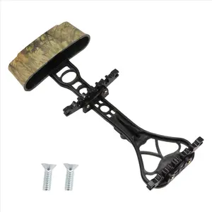 Archery Head Quiver Arrows Quiver for 6 Arrows for Compound Bow Accessories(Black+Camouflage)