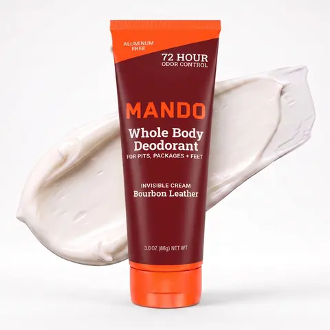 Mando Whole Body Deodorant Cream | Aluminum Free, No White Marks, 72Hr Odor Control
