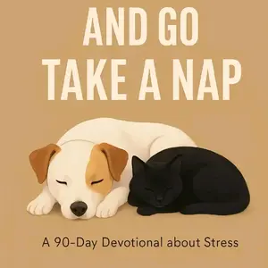 Give it to God and Go Take a Nap: A 90 day Devotional about dealing with stress. Paperback book Faith Relatable Humor Nkjv Scripture