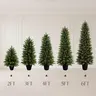 The Cedar trees 2/3/4/5/6FT 2 Pack Artificial Cypress Trees Tower Shaped False Needles with Realistic Textured Leaves UV Resistant Christmas Tree suitable for outdoor/indoor Halloween decoration
