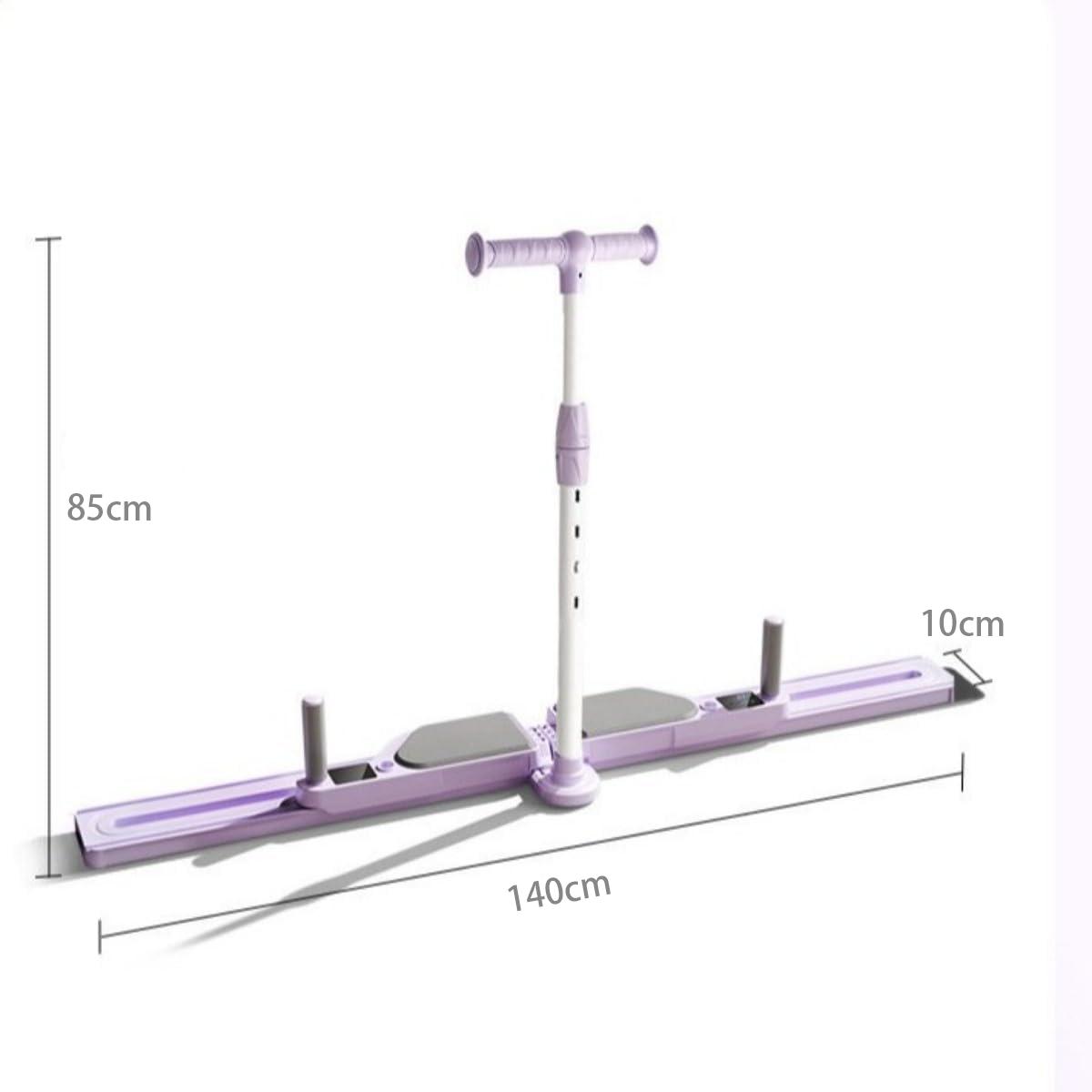 Foldable Ski Workout Machine with Adjustable Resistance Bands & Digital Display for Lower Body Fitness at Home Compact & Portable