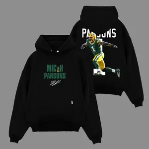 Micah Parsons 1 For Packers Nation Game Day Outfit Cotton Hoodie T-Shirt (Made In US), Packers Football Fans Shirt, Game Day Outfits, Gift For Football Fans, Football Graphic Tee