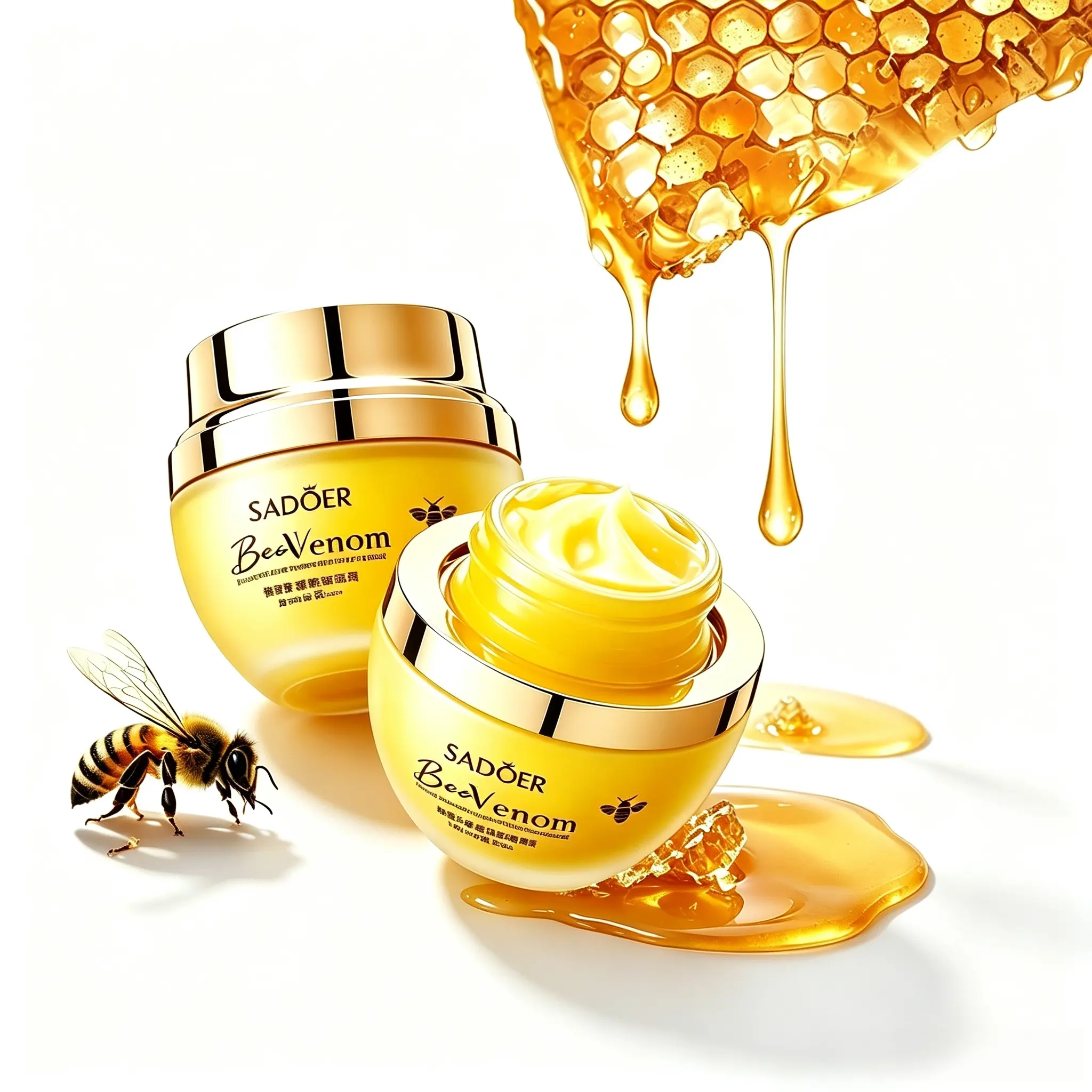 Bee Venom Firming Sleep Mask | Deep Long-Lasting Hydration, Refines Uneven Skin Texture, Improves Skin Compactness & Resilience, Youthful Care Mask Suitable for Every Skin Type
