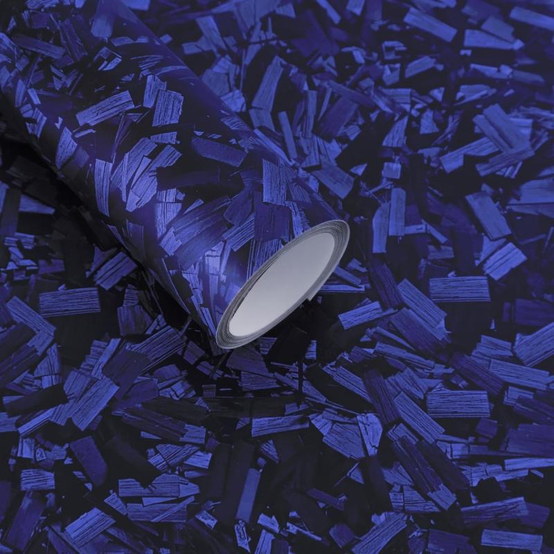 60" x 12" Car Body Vinyl Film Wrap Sticker With Tool Set, 5FT x 1FT Car Wrap Vinyl Roll with Air Release - Air Bubble Free (7D Matte Carbon Fibre)