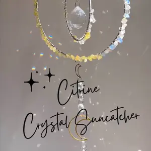 Citrine healing crystal suncatcher citrinecrystal