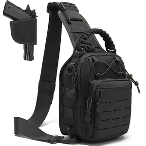 Men's Chest Bag Shoulder Bag Utility Sling Pack Backpack MOLLE Camping Fishing Trekking
