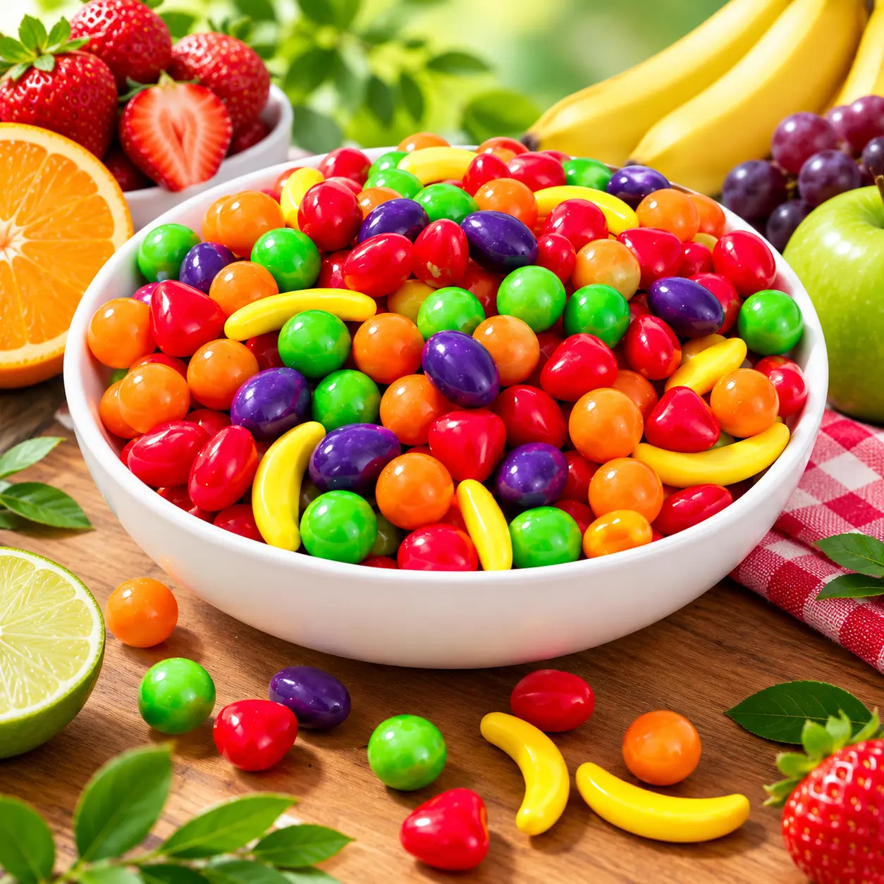 \RUNTS Candy Mix 1 LB – Assorted Fruit Flavored Hard Candy, Crunchy Fruity Candy Bulk Bag for Parties, Candy Buffets & Snacking