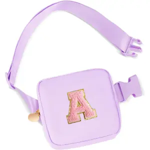 L-QE03   Christmas Birthday Gifts for 2 3 4 5 6 7 8 9 10 11 Year Old Girls - Mini Fanny Pack Cute Crossbody Bag Belt Bag Trendy Stuff,Gifts for Girls Teens Kids Daughter Sister Her - Lavender,A